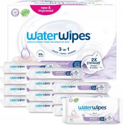 WaterWipes WaterWipes Sensitive+ Kojące chusteczki nawilżane z lawendą 12x60szt.