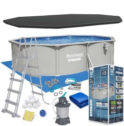 Bestway Basen ogrodowy panelowy całoroczny 500x366x122 cm 13w1 Bestawy 56586