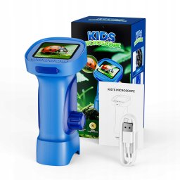 AMT MIKROSKOP CYFROWY PRZENOŚNY ZESTAW KIESZONKOWY LED 1000x USB HD DLA DZIECI