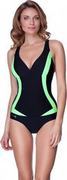 Aqua-Speed Kostium kąpielowy Greta czarno-zielony roz. 36 (AquaSpeed5533)