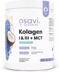 Osavi Osavi - Kolagen I & III + MCT, Kokos, 400g