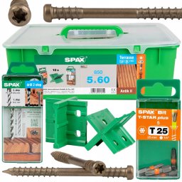 Spax WKRĘT TARASOWY A2 TX 5.0*60MM SPAX-D STARE ZŁOTO (850)+ZES.