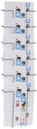 Twinco Twinco Twin Agenda Literature Holder, A4, Silver, 235 mm, 780 mm, 7.5 cm