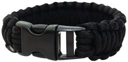 BCB Bransoleta survivalowa Paracord Bracelet BCB Black roz. uniw