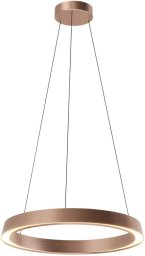 Lampa wisząca Italux Wisząca lampa pierścień Garta PL0149 LED 12+24W 3000K różowe złoto