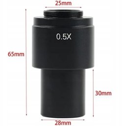 Rosfix Reduktor powiększenia soczewka 0.5X mikroskopów cyfrowych C-mount ODM-180X
