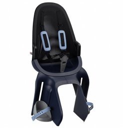 Elibas Fotelik dziecięcy QIBBEL AIR SEATPOST denim blue, mocowanie na rurze podsiodłowej + moduł mocujący, udźwig 22kg