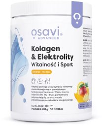 Osavi Osavi - Kolagen & Elektrolity Witalność i Sport, Ananas - Mango, Proszek, 390g