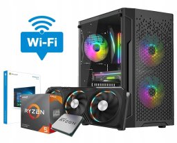 Komputer Netcom MOCNY KOMPUTER GAMINGOWY DO GIER RYZEN 5 5600 16GB RTX 5060 8GB M.2 1TB W11 3xRGB