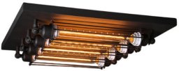 Lampa sufitowa Abigali Plafoniera Retro ABIGALI-KRN4E27 Abigali kwadratowa do kuchni czarna