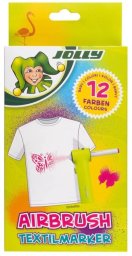 Nefere Airbrush Textile - wkłady - 12 kolorów EDUKAMP