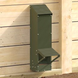 vidaXL vidaXL Karmnik dla kur Zielony oliwkowy 13 x 12 x 51 cm