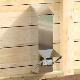 vidaXL vidaXL Karmnik dla kur Srebrny 13 x 12 x 51 cm Stal Galwanizowana