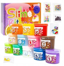 Branded toys Glinka Slime Dla Dzieci Lody Babeczki Masa Plastyczna Sensoryka + Ozdoby
