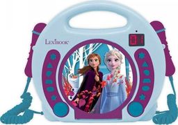 Odtwarzacz CD Lexibook LEXIBOOK RCDK100FZ CD-Player Frozen AM/FM Radio 2xmicrophones heaphones plug Top-loader AUX-IN batteries LED Display - RCDK100FZ