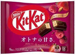 Nestl KitKat Otona-no-Amasa Double Berry & Nuts o smaku owoców leśnych z orzechami, torebka 9 sztuk (101,7g) - Nestl