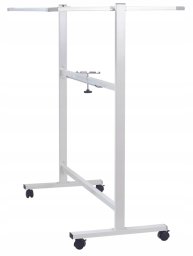 OfficeProducts Tablica mobilna suchoś. -magn. OFFICE PRODUCTS, dwustronna, lakierowana, rama aluminiowa, 110x75cm, biała