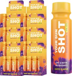 Supertan Zestaw 96x Your Sun Shot Vit. D3 Drinki Do Opalania EXOTIC FLAVOUR 80ml