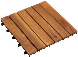 vidaXL vidaXL Płytka Tarasowa 10 pcs Brązowy 30 x 30 cm Drewno Akacjowe