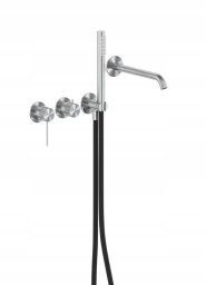 KFA KFA zestaw wannowy podtynkowy z baterią 3-otworową 2-funkcyjną Moza 316L, inox 5049-410-22