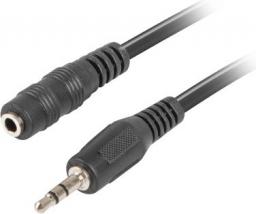 Kabel Lanberg Jack 3.5mm - Jack 3.5mm 5m czarny (CA-MJFJ-10CC-0050-BK)