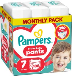 Pampers Pieluchomajtki Active Baby 7 15+ kg 108 szt.