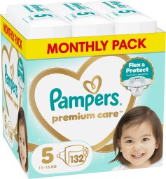 Pampers Pampersy Premium Care 5, 11-16 kg, 132 szt.