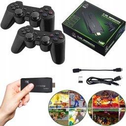 Pako Konsola Do Gier Retro TV Hal Star 2 Pady Bezprzewodowe HDMI 64GB 20000 Gier