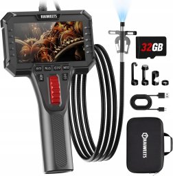 Logit KAIWEETS Kamera Endoskopowa Przegubowa 210 Sonda 6.5mm IPS 1080p 1.6m