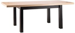 SIGNAL MEBLE Stół PRESTO 140(218)X80 dąb artisan/czarny