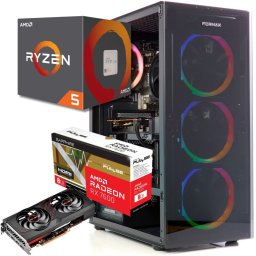 Komputer BSG Raptor V43 AMD Ryzen 5 AMD Radeon RX 7600 16GB DDR4 512GB SSD Windows 11
