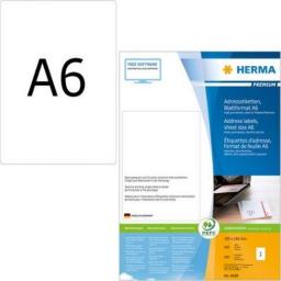 Herma Etykiety adresowe PREMIUM A6, 105 x 148 mm, białe, trwałe przyleganie - 8689