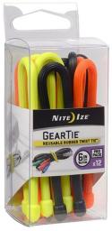 Organizer Nite Ize Zestaw linek Gear Tie Original 6' gumowy mix kolorów 12 sztuk (GTPP6-A1-R8)