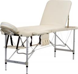 Bodyfit Łóżko aluminiowe do masażu 3 segmentowe beżowe