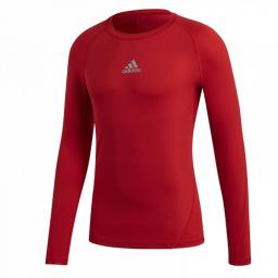 Adidas Koszulka juniorska ASK LS Tee Y czerwona r. 128 cm (CW7321)