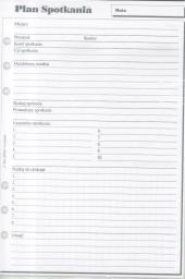 Antra Wkład do organizera A5 Plan spotkań (270047)
