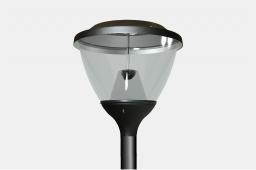 Es-System Oprawa parkowa LED 55W OCP MILEDIA 2 419.LED 840 5000lm OPAL RAL9005 DRV (3682000)