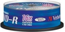 Verbatim DVD-R 4.7 GB 16x 25 sztuk (43538)
