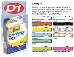 Dymo taśma S0720780 typ D1 (black on white)