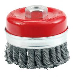Vorel Szczotka czołowa z gwintem drut splatany 65mm 06974