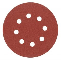 Vorel Krążek ścierny P-40 125mm 8 otworów 5szt. (08574)