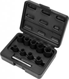 Yato Zestaw wykrętaków do obrobionych śrób 3/8" 10-19mm 10szt. (YT-0603)