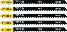 Yato Brzeszczot do wyrzynarki typ T HCS do drewna 5cz. TPI8 YT-3409