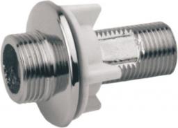 KFA Przyłącze proste do baterii stojących dwuotworowych 1/2" x 3/4" chrom (824-002-00)