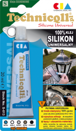 Technicqll Silikon uniwersalny bezbarwny 20ml S-013