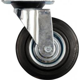 Vorel Kółko skrętne z czarną gumą 100mm 87312