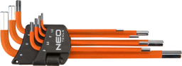 Neo Zestaw kluczy imbusowych hex typ L 1,5-6mm 7szt. (09-517)