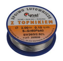 Mega Cyna z kalafonią do lutowania 1.0mm szpula 100g (60312)