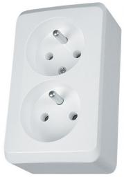 Schneider Electric Gniazdo 2-krotne z/u 16A IP20 białe GWN-230P - WDE001043