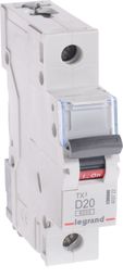 Legrand Wyłącznik nadprądowy S 301 1P D 20A 6000A - 403722